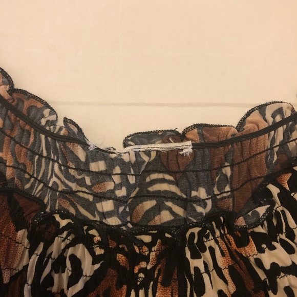 Leopard / Tiger Print Sleeveless Top, Women’s Size XL - Picture 4 of 6